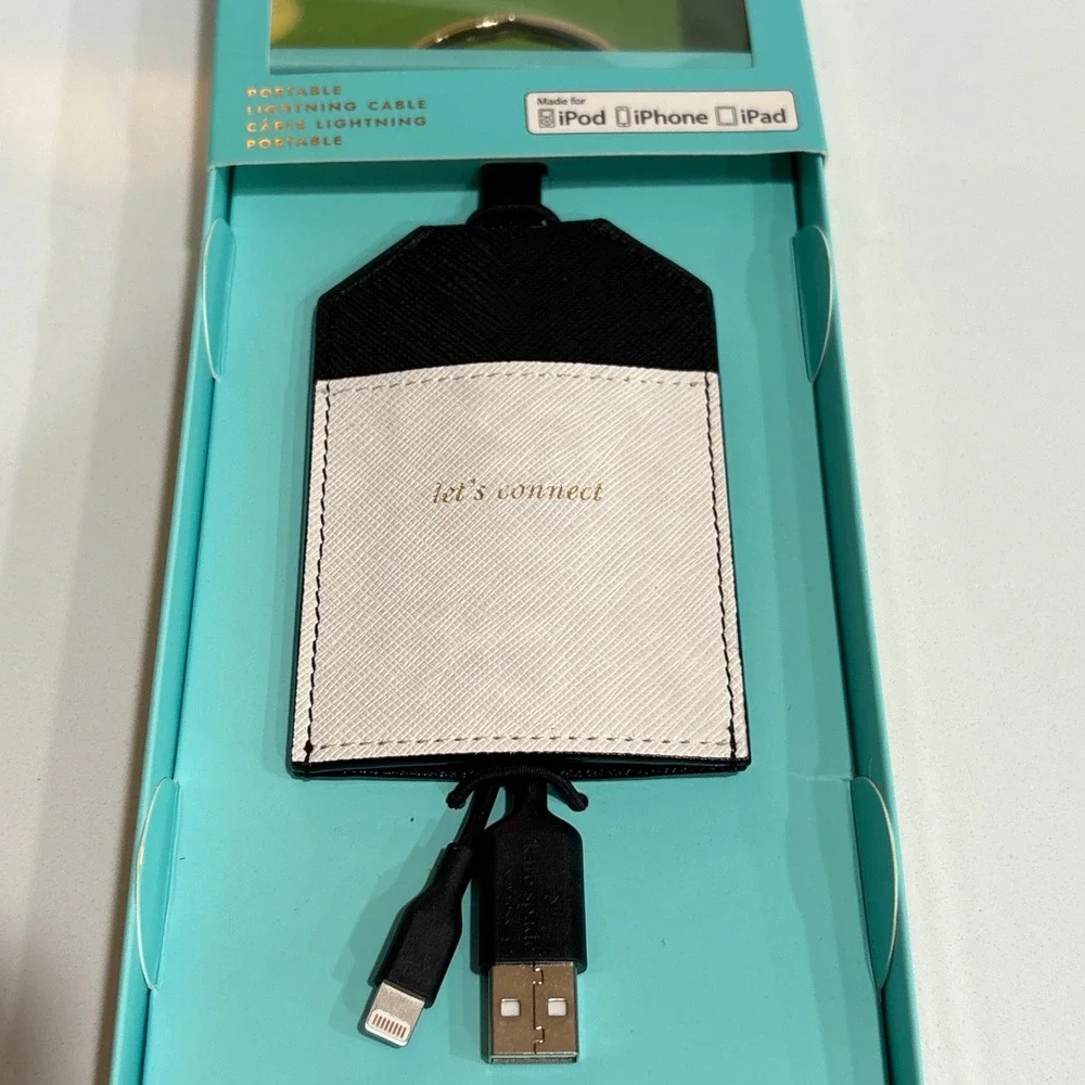 Kate Spade New York Portable Lightning Cable Let's‎ Connect iPhone iPad
